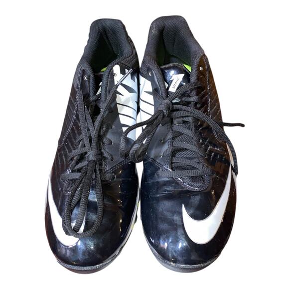 NIKE Vapor Shark Men's Cleats Size 9 Black White Swoosh Football Baseball - Picture 1 of 6